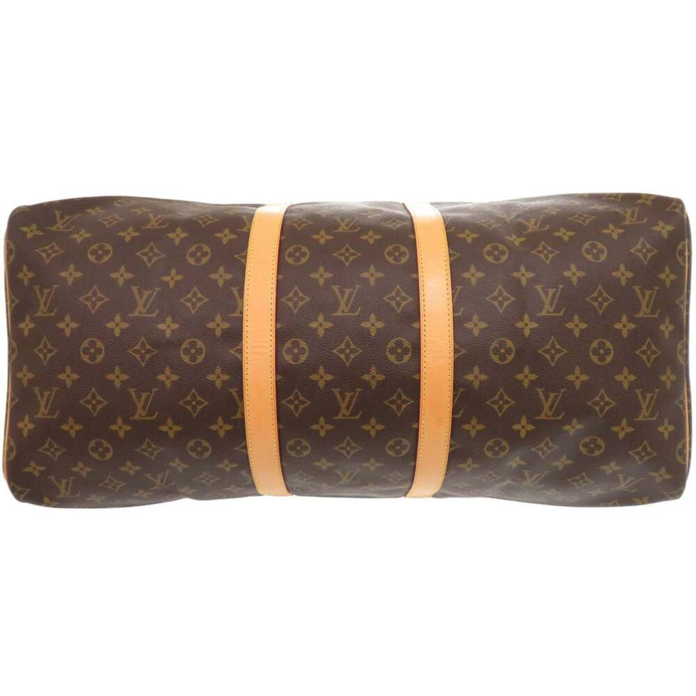 LOUIS VUITTON Brown Monogram Canvas Keepall 55 Boston Bag - Picture 3 of 10